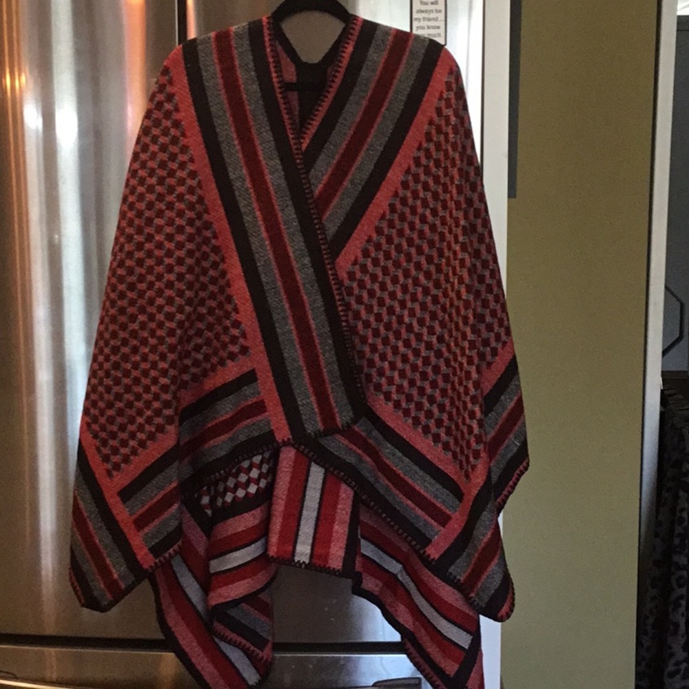 Never worn Tribal red black grey wrap